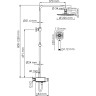 Душевая система 225 мм WASSERKRAFT ALLER A113.067.065.CH THERMO