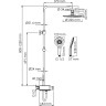 Душевая система 225 мм WASSERKRAFT ALLER A113.067.101.CH THERMO