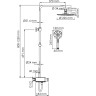 Душевая система 225 мм WASSERKRAFT ALLER A113.067.127.CH THERMO