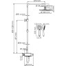Душевая система 225 мм WASSERKRAFT ALLER A113.067.155.CH THERMO