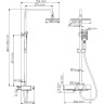 Душевая система 260х188 мм WASSERKRAFT THERMO A11401