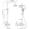 Душевая система 280х185 мм WASSERKRAFT THERMO A11301