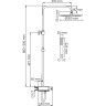 Душевая система 300 мм WASSERKRAFT ABENS A114.160.218.CB THERMO
