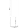 Душевое ограждение WASSERKRAFT RUR 30W39-TG