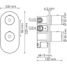 Душевой комплект 200 мм WASSERKRAFT A14229