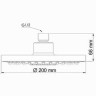 Душевой комплект 200 мм WASSERKRAFT A14229