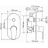 Душевой комплект 200 мм WASSERKRAFT A16629