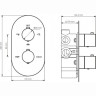 Душевой комплект 225 мм WASSERKRAFT A177477 THERMO