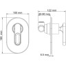 Душевой комплект 250 мм WASSERKRAFT A12830