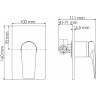 Душевой комплект 250 мм WASSERKRAFT GLAN A66181