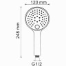 Душевой комплект 300х200 мм WASSERKRAFT A16169