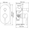 Душевой комплект 300х200 мм WASSERKRAFT A16169