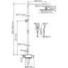 Душевой комплект WASSERKRAFT A113.069.126.CH THERMO