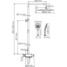 Душевой комплект WASSERKRAFT A113.116.101.CH THERMO