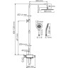 Душевой комплект WASSERKRAFT A113.118.101.CH THERMO