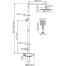 Душевой комплект WASSERKRAFT A113.118.127.CH THERMO
