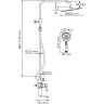 Душевой комплект WASSERKRAFT A166.116.127.087.CH