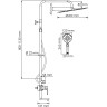 Душевой комплект WASSERKRAFT A166.117.127.087.CH