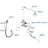Душевой комплект WASSERKRAFT A174819 THERMO