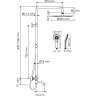 Душевой комплект WASSERKRAFT A188.116.101.087.CH THERMO