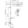 Душевой комплект WASSERKRAFT A188.117.127.087.CH THERMO
