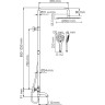 Душевой комплект WASSERKRAFT A188.161.155.WM THERMO