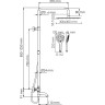 Душевой комплект WASSERKRAFT A188.163.155.WM THERMO