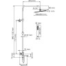 Душевой комплект WASSERKRAFT A199.069.103.087.CH THERMO