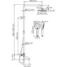 Душевой комплект WASSERKRAFT Thermo A288.077.078.BM