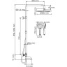 Душевой комплект WASSERKRAFT Thermo A288.160.078.BM