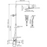 Душевой комплект WASSERKRAFT Thermo A299.255.130.BM