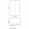 Душевой уголок WASSERKRAFT MAIN 41S32 130х80 см