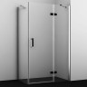Душевой уголок WASSERKRAFT ALLER 10H10RBLACK MATT 120x100 см