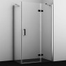 Душевой уголок WASSERKRAFT ALLER BLACK 10H06RBLACK 120x80 см