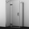 Душевой уголок WASSERKRAFT ALLER BLACK 10H07LBLACK 120x90 см