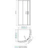 Душевой уголок WASSERKRAFT DILL 61S01 90х90 см