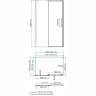 Душевой уголок WASSERKRAFT DINKEL 58R36 140x90 см