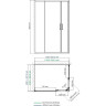 Душевой уголок WASSERKRAFT LIPPE 45S07 120х90 см