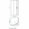 Душевой уголок WASSERKRAFT LIPPE 45S00 80х80 см
