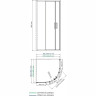 Душевой уголок WASSERKRAFT LIPPE 45S01 90х90 см