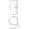 Душевой уголок WASSERKRAFT MAIN 41S03 90x90 Matt glass