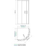 Душевой уголок WASSERKRAFT MAIN 41S01 90x90 см