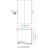Душевой уголок WASSERKRAFT RHIN 44S22 100х90 см