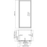 Душевой уголок WASSERKRAFT SALM 27I02 80x80 см