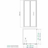 Душевой уголок WASSERKRAFT WESER 78F18 90х100 см