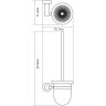 Ершик для унитаза WASSERKRAFT DONAU K-9427