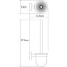 Ершик для унитаза WASSERKRAFT ISEN K-4027