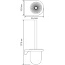 Ершик для унитаза WASSERKRAFT KAMMEL K-8327WHITE
