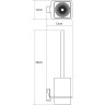 Ершик WASSERKRAFT LEINE WHITE K-5027WHITE