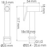 Гигиенический душ WASSERKRAFT A215 с фиксатором